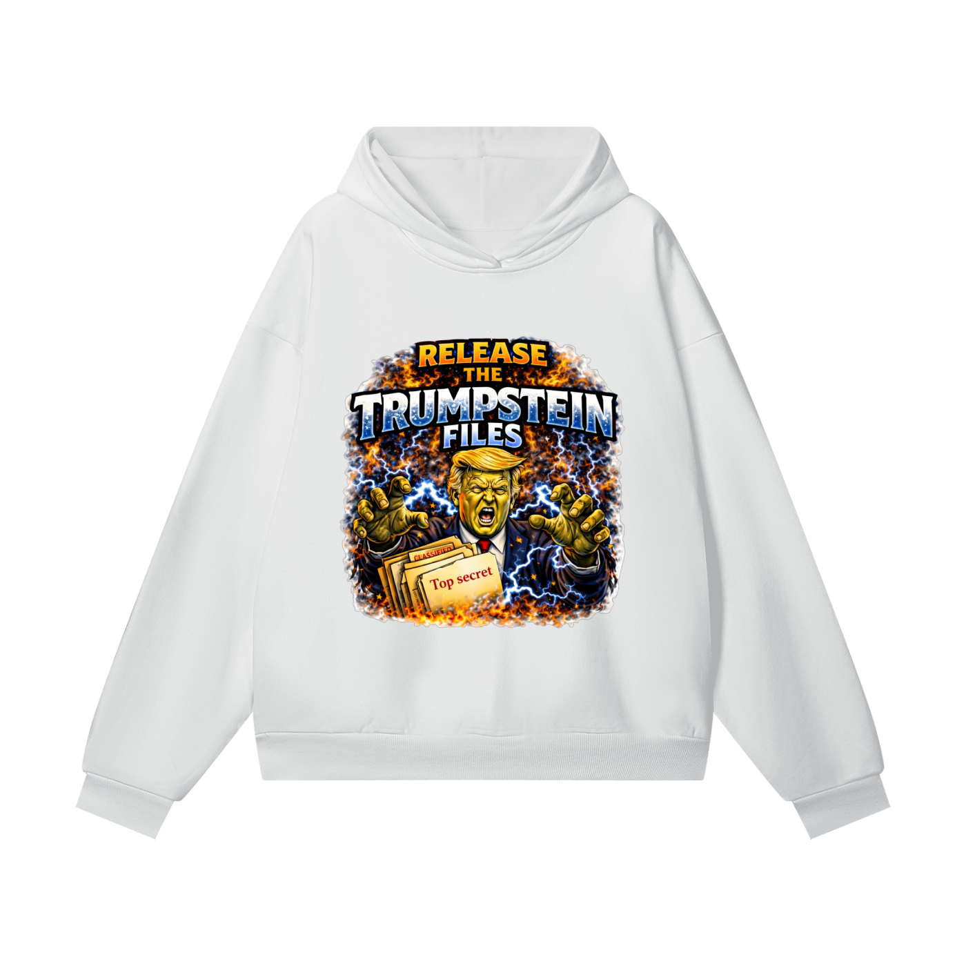 RELEASE THE FILES Heavyweight Hidden Pocket Fleece Hoodie