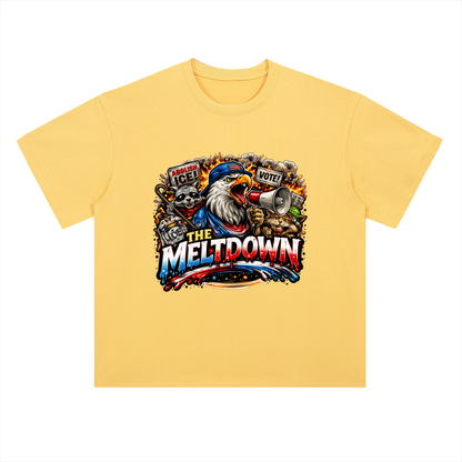 MELTDOWN KNOW YOUR RIGHTS Heavyweight Drop Shoulder Cotton T-Shirt