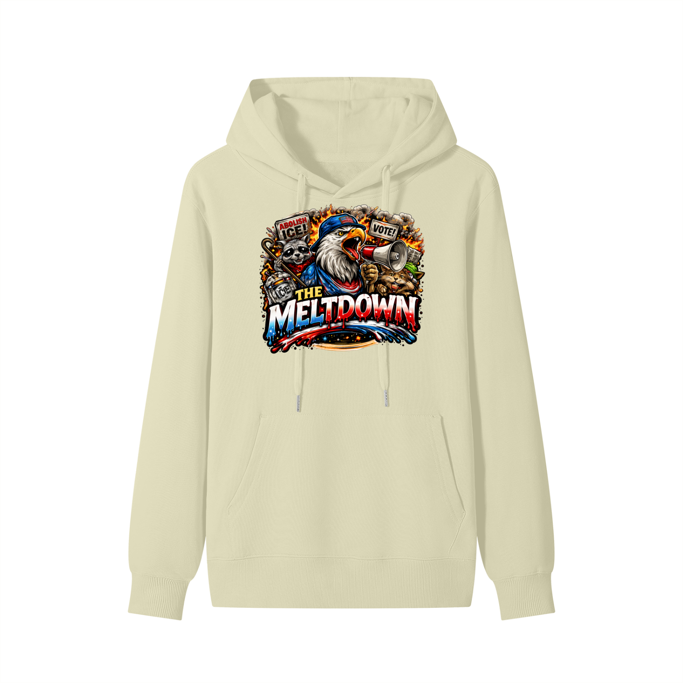 MELTDOWN KNOW YOUR RIGHTS  Classic Unisex Cotton Hoodie