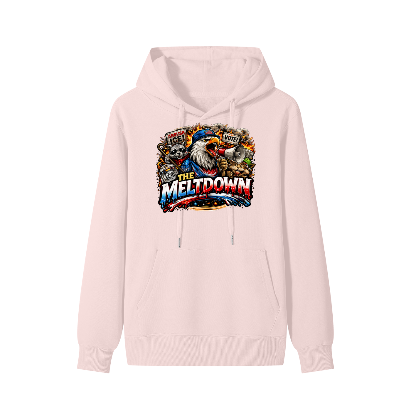 MELTDOWN KNOW YOUR RIGHTS  Classic Unisex Cotton Hoodie