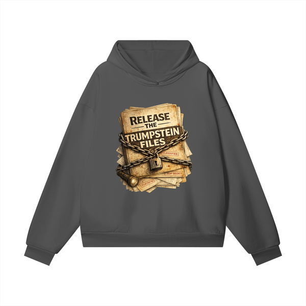 RELEASE THE FILES Heavyweight Hidden Pocket Fleece Hoodie