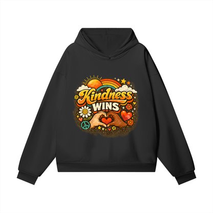 KINDNESS WINS Heavyweight Hidden Pocket Fleece Hoodie