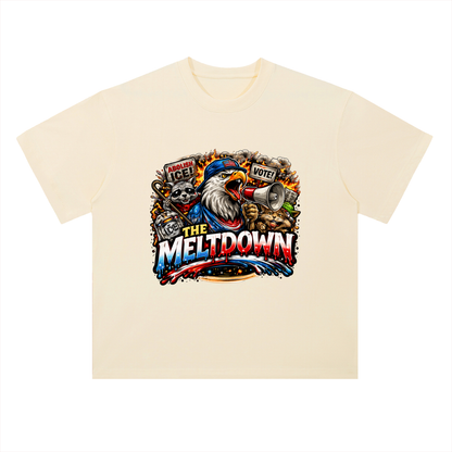 MELTDOWN KNOW YOUR RIGHTS Heavyweight Drop Shoulder Cotton T-Shirt