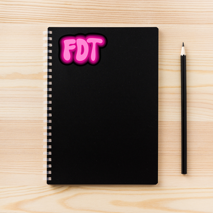 FDT Sticker Pink Version | 3" x 2" | Anti-Trump Sticker | Political Vinyl Decal | Water-Resistant | Activism Sticker
