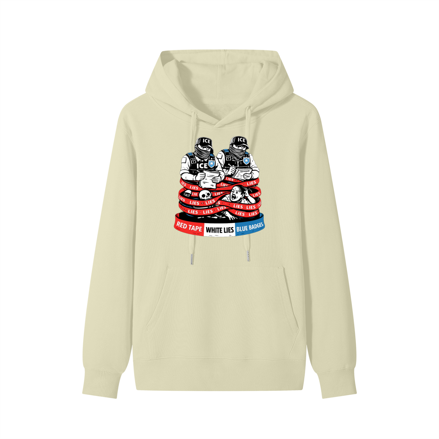 WHITE LIES Classic Unisex Cotton Hoodie