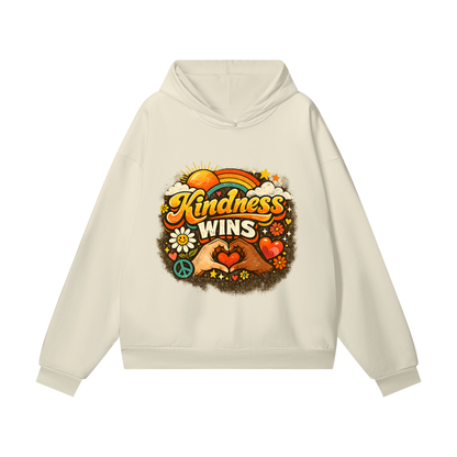 KINDNESS WINS Heavyweight Hidden Pocket Fleece Hoodie