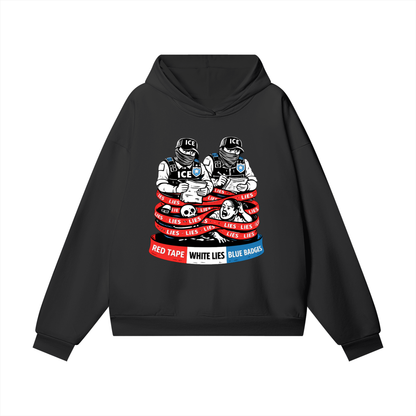 WHITE LIES Heavyweight Hidden Pocket Fleece Hoodie