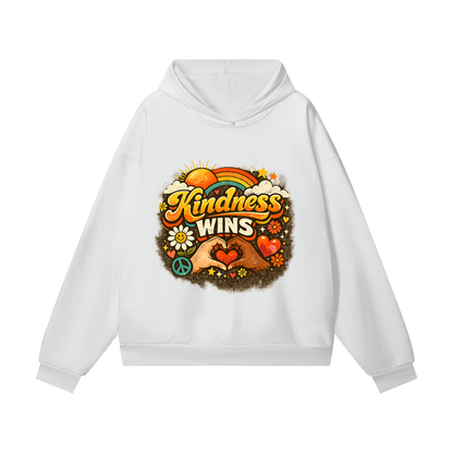 KINDNESS WINS Heavyweight Hidden Pocket Fleece Hoodie
