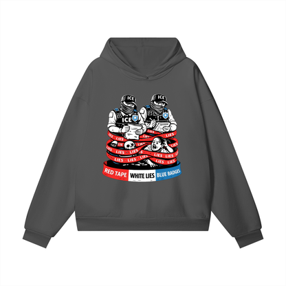 WHITE LIES Heavyweight Hidden Pocket Fleece Hoodie