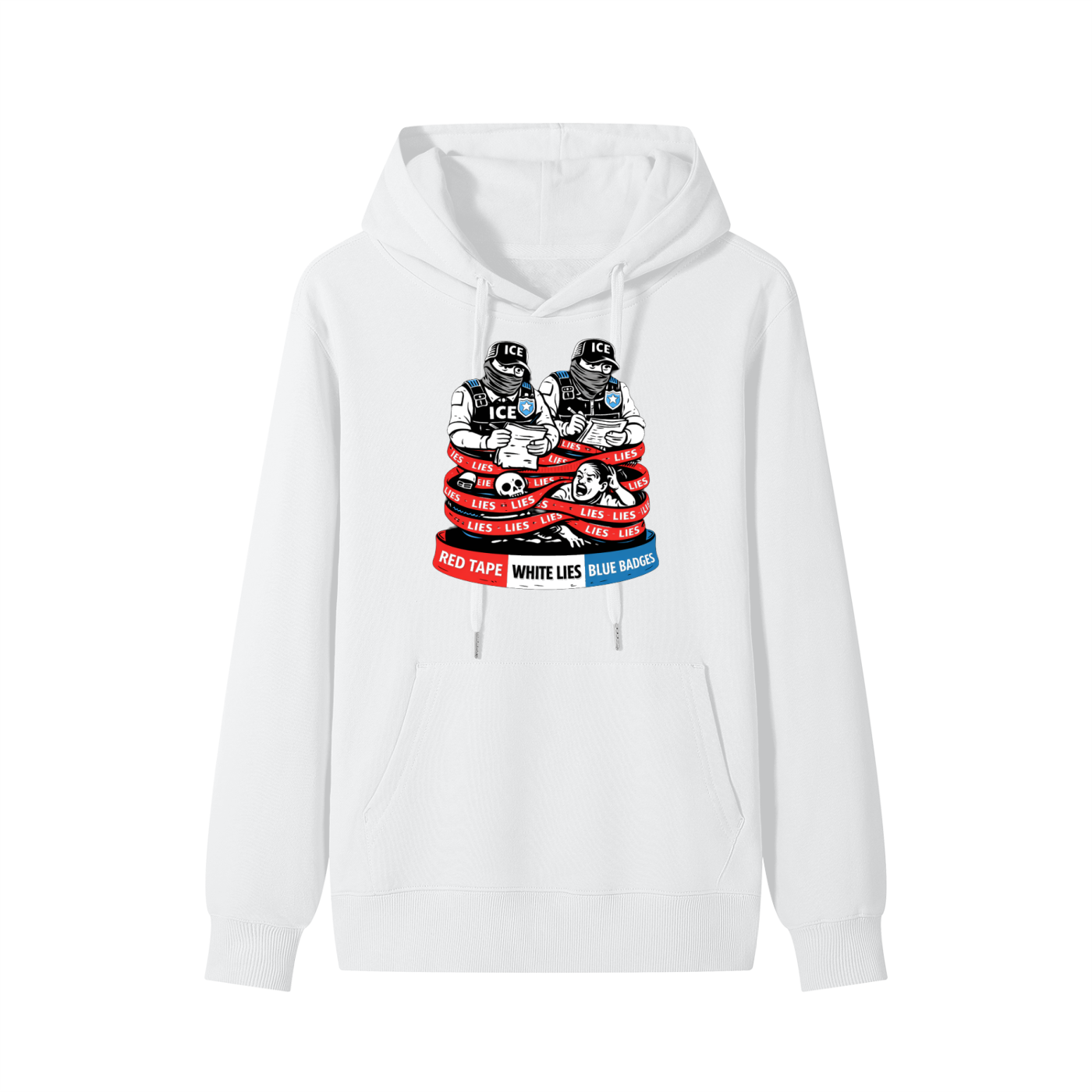 WHITE LIES Classic Unisex Cotton Hoodie
