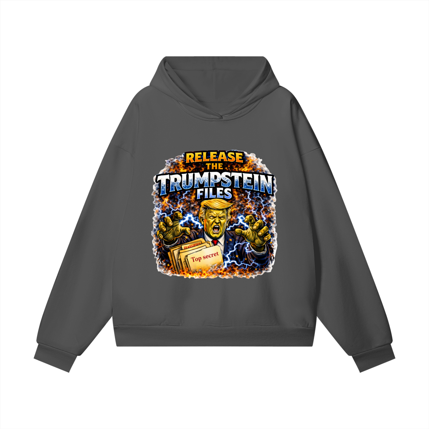 RELEASE THE FILES Heavyweight Hidden Pocket Fleece Hoodie