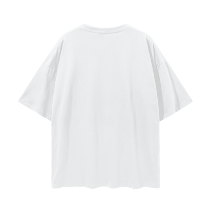 WARM HORCHATA Streetwear Loose Drop Shoulder T-Shirt