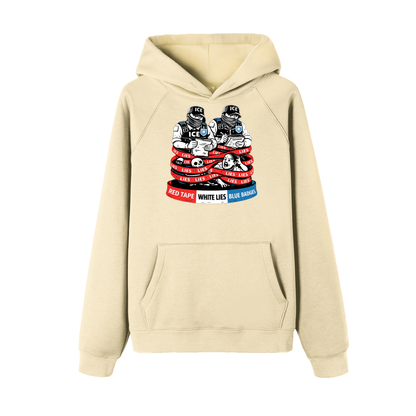 WHITE LIES Essential Raglan Sleeve Fleece Hoodie