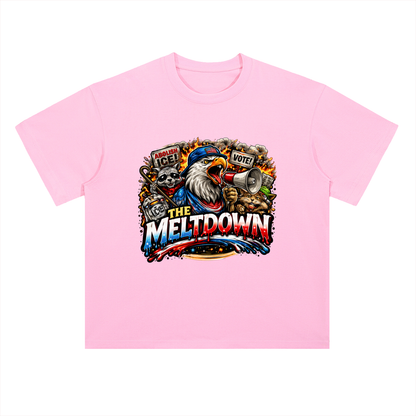 MELTDOWN KNOW YOUR RIGHTS Heavyweight Drop Shoulder Cotton T-Shirt