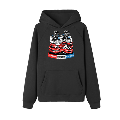 WHITE LIES Essential Raglan Sleeve Fleece Hoodie