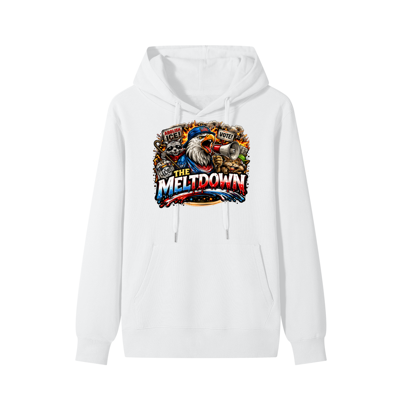MELTDOWN KNOW YOUR RIGHTS  Classic Unisex Cotton Hoodie
