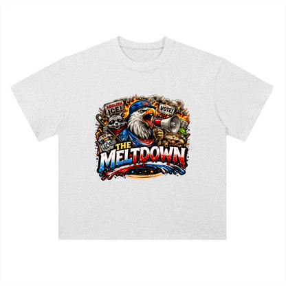 MELTDOWN KNOW YOUR RIGHTS Heavyweight Drop Shoulder Cotton T-Shirt