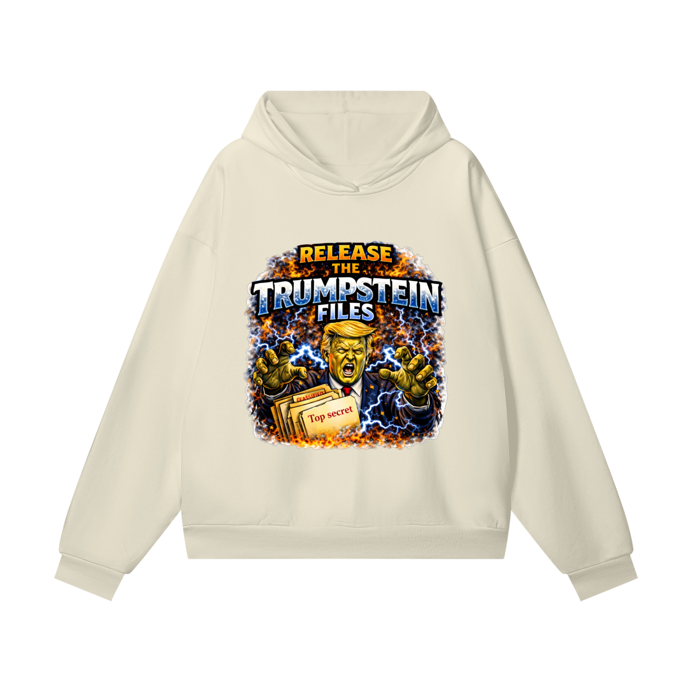 RELEASE THE FILES Heavyweight Hidden Pocket Fleece Hoodie
