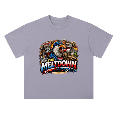 MELTDOWN KNOW YOUR RIGHTS Heavyweight Drop Shoulder Cotton T-Shirt