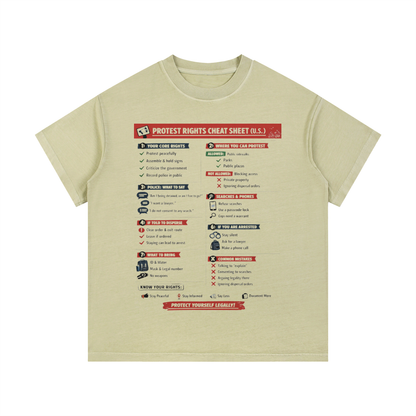 KNOW YOUR RIGHTS Vintage Wash Cotton T-Shirt