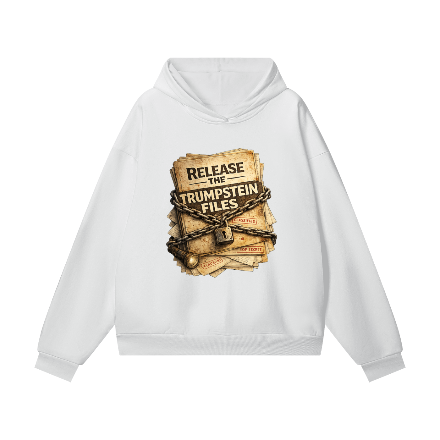 RELEASE THE FILES Heavyweight Hidden Pocket Fleece Hoodie