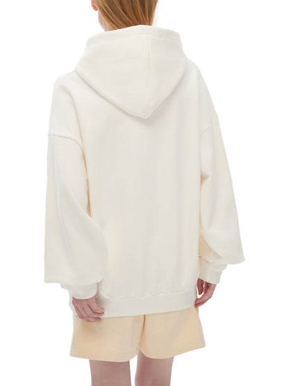 WARM HORCHATA Heavyweight Hidden Pocket Fleece Hoodie