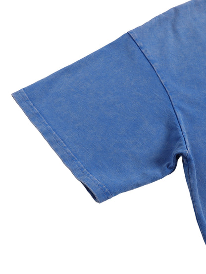 PRETTI GOOD Snow Washed Oversized Cotton T-Shirt