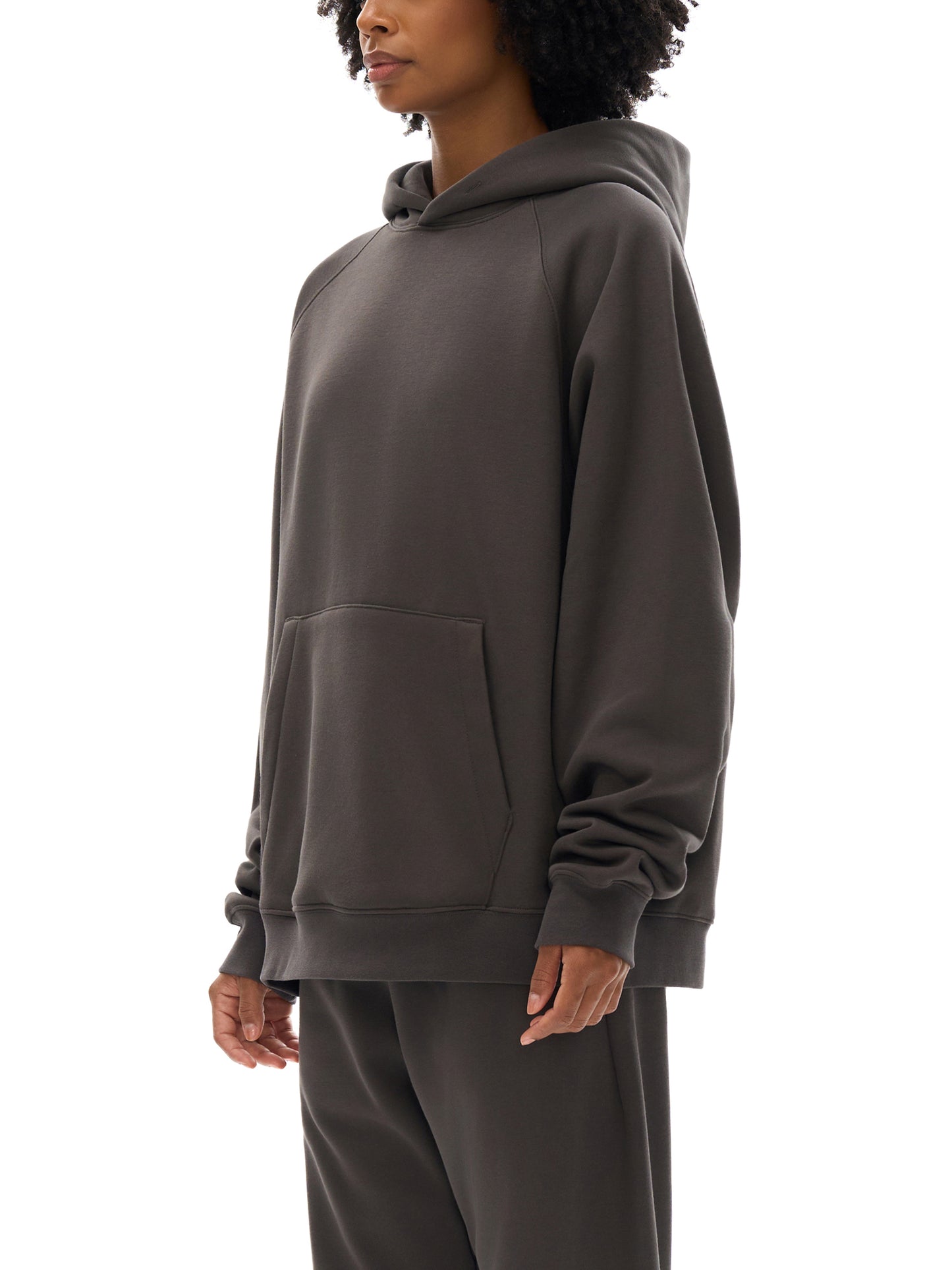 WHITE LIES Essential Raglan Sleeve Fleece Hoodie
