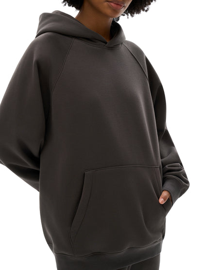 WHITE LIES Essential Raglan Sleeve Fleece Hoodie