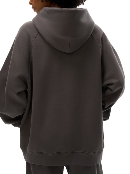 WHITE LIES Essential Raglan Sleeve Fleece Hoodie