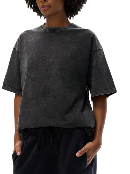 TINY ETHICS Snow Washed Oversized Cotton T-Shirt