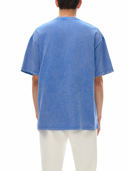 TINY ETHICS Snow Washed Oversized Cotton T-Shirt