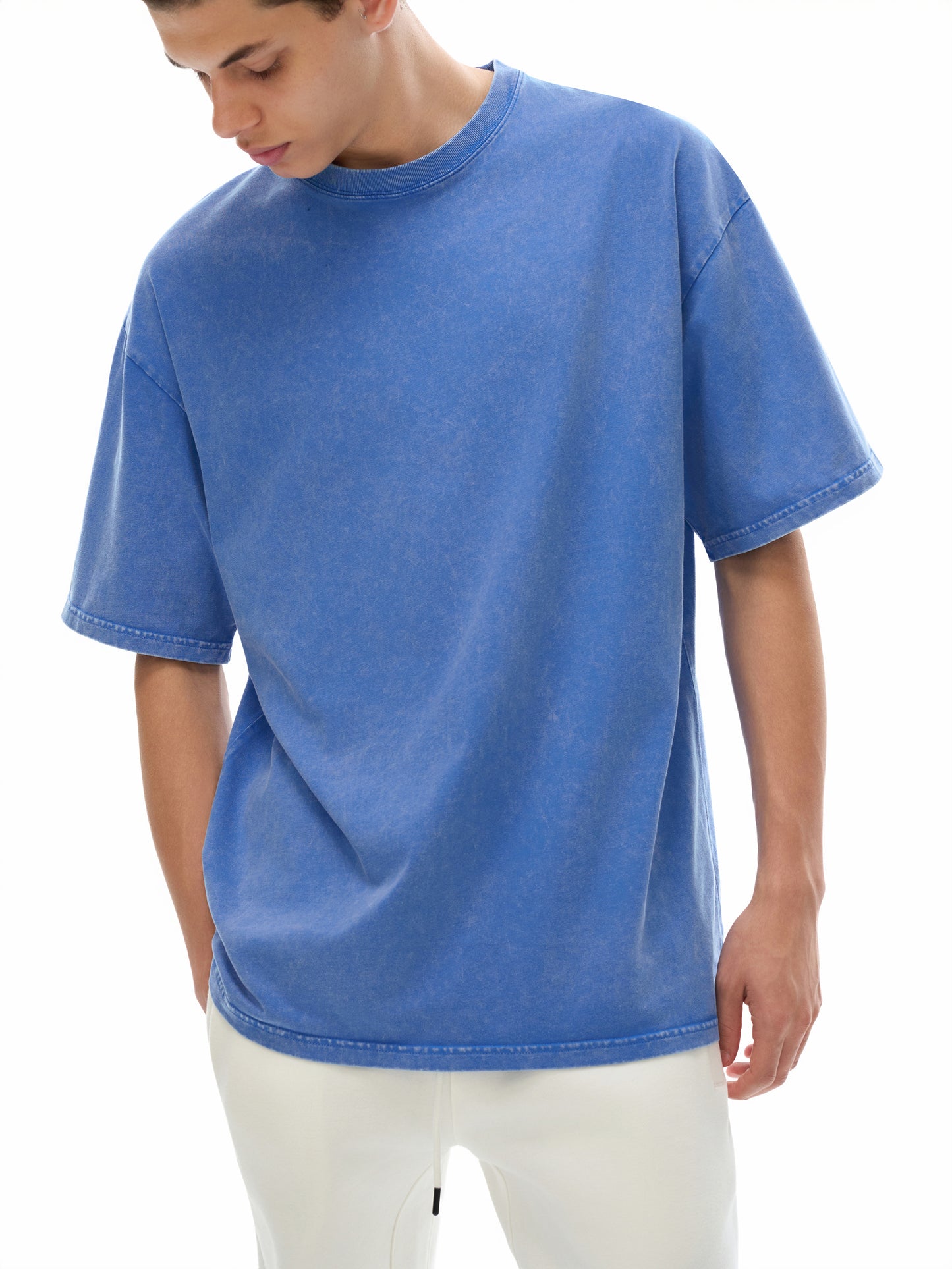 TINY ETHICS Snow Washed Oversized Cotton T-Shirt