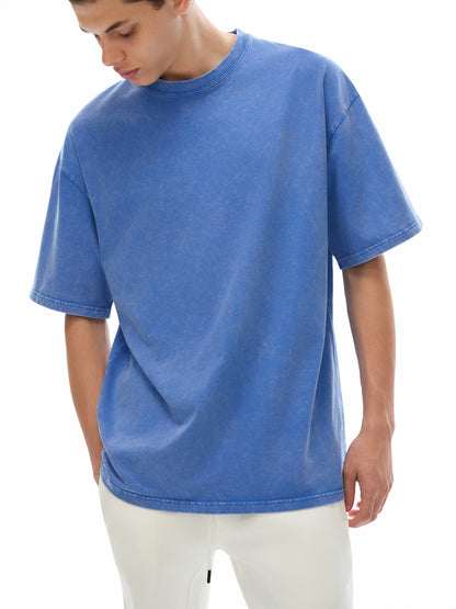 TINY ETHICS Snow Washed Oversized Cotton T-Shirt
