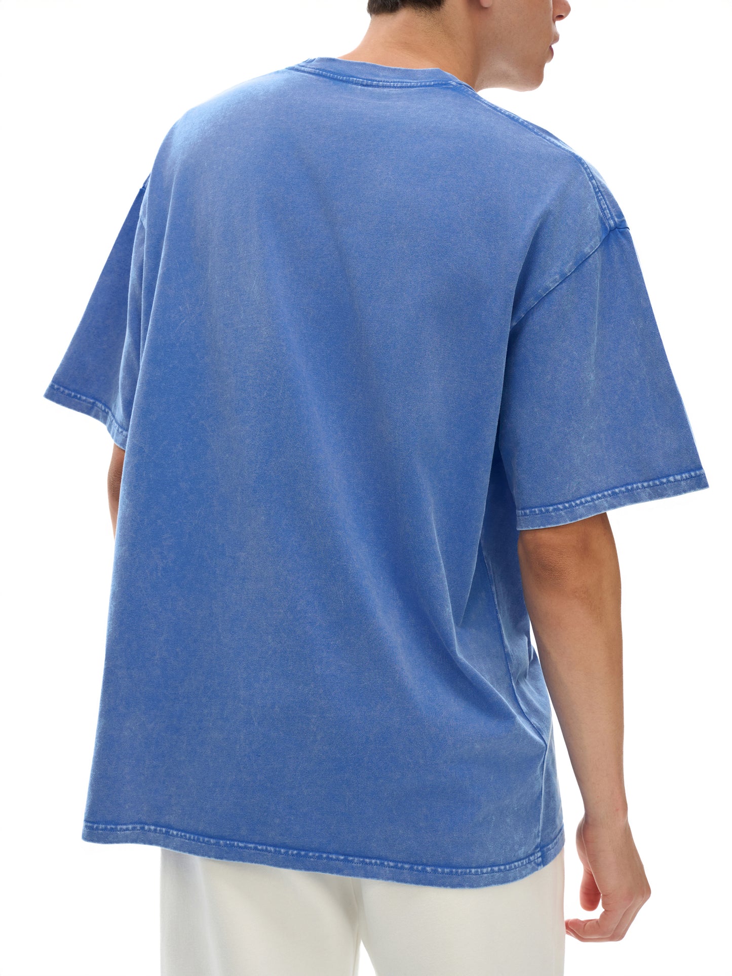 TINY ETHICS Snow Washed Oversized Cotton T-Shirt