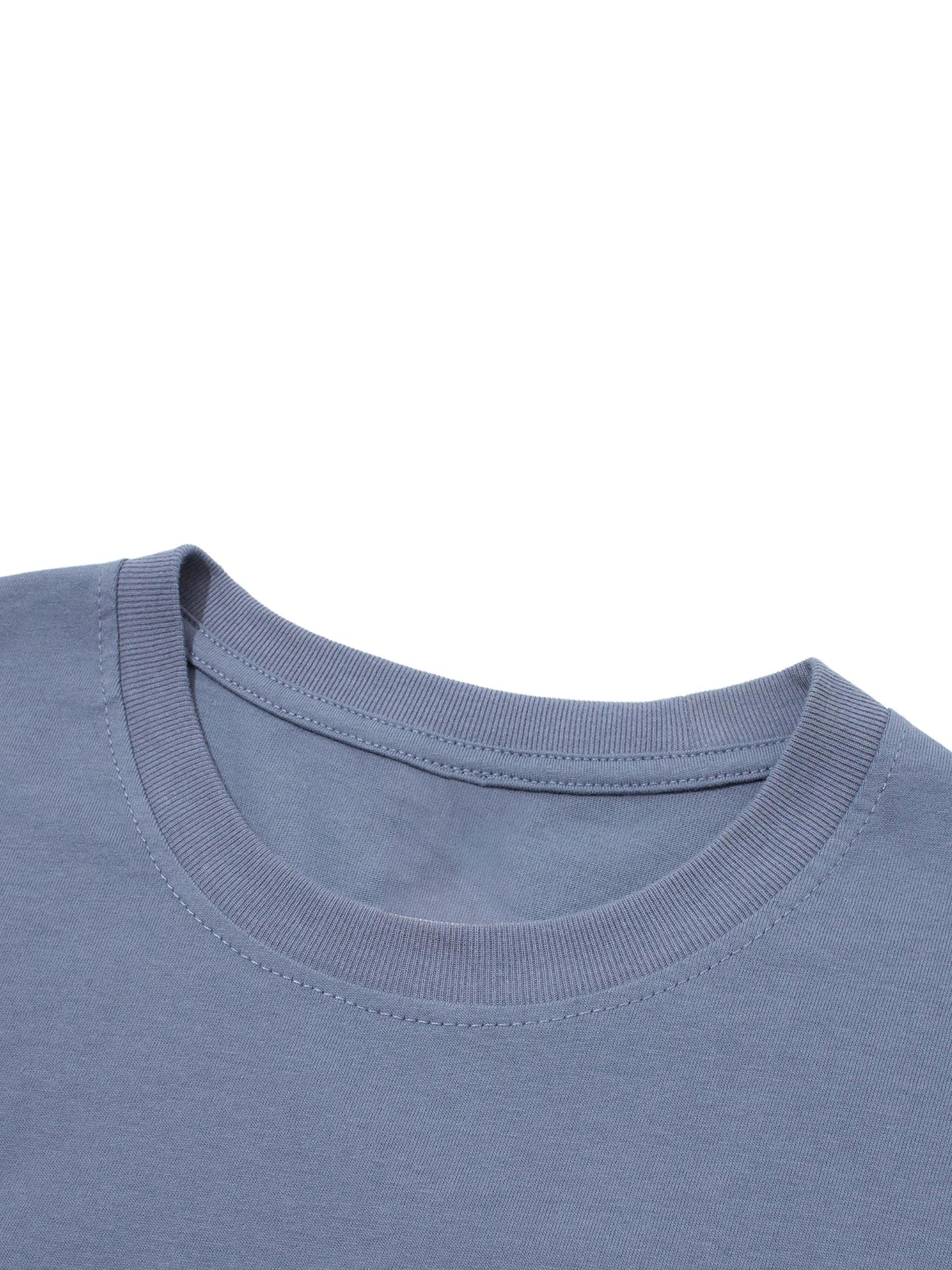 WARM HORCHATA Streetwear Loose Drop Shoulder T-Shirt