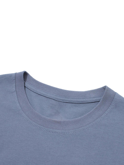 WARM HORCHATA Streetwear Loose Drop Shoulder T-Shirt